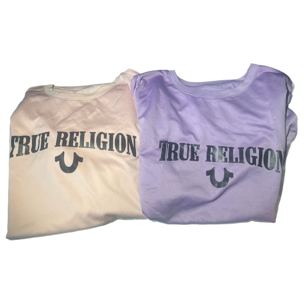 True Religion Pastel Pink and Lavender Tees